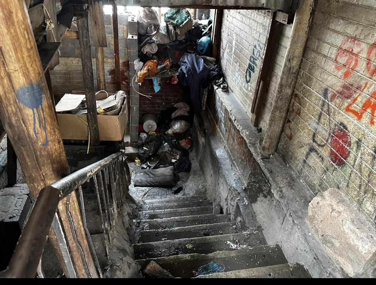 Hijacked building interior — Johannesburg